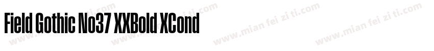 Field Gothic No37 XXBold XCond字体转换